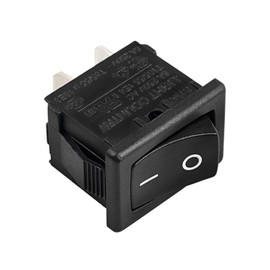 R19A T85U Rocker Switch 2 Pins 2 Position 6A 125/250VAC, for Boat Switch with Anti-Touch Protection Baffle,Normally Open,15 * 21mm