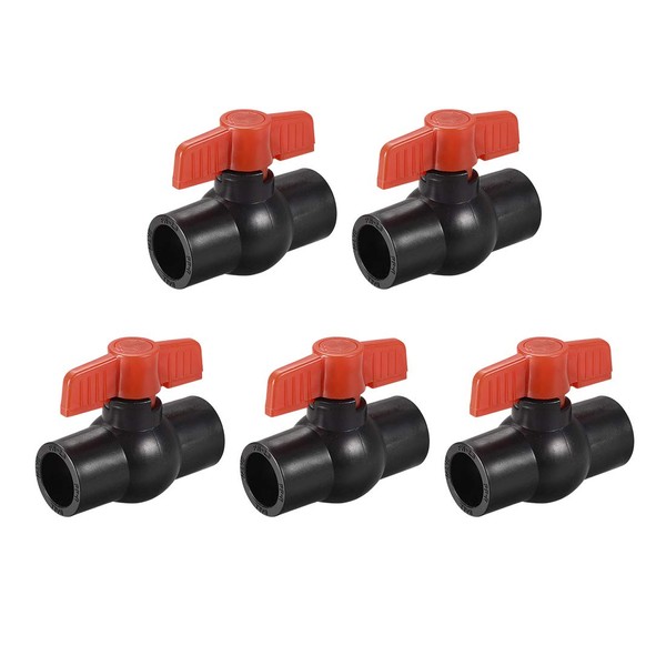 uxcell Ball Valve 25mm PE Socket End Valve for Aquarium