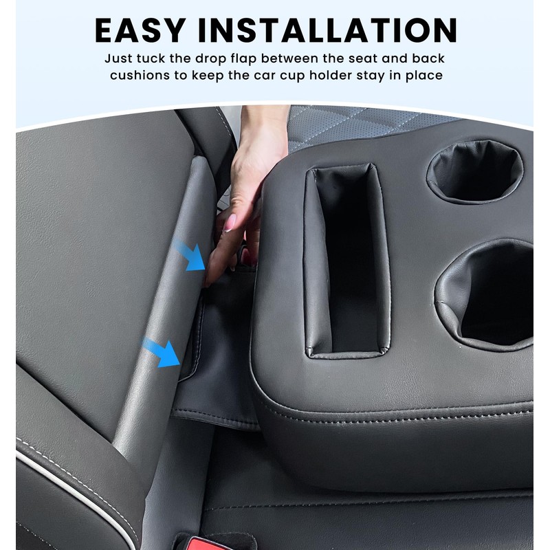 Sinvanho Car Cup Holder, Back Seat Cup Holder for Car,