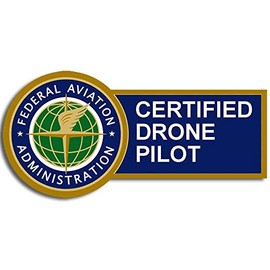 American Vinyl FAA Certified Drone Pilot Sticker (Logo Federal Aviation UAV Aircraft dept usdot)