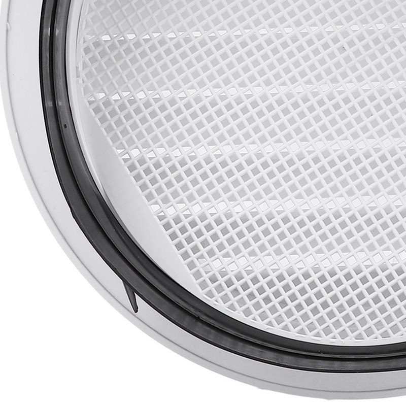8 Inch Round Vent Cover, 200mm Weather Resistant ABS White
