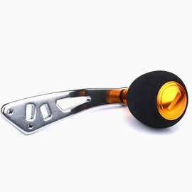 3 Colors Aluminum Knobs Fishing Reel Handle for Baitcasting Tackle Tools (Gold)