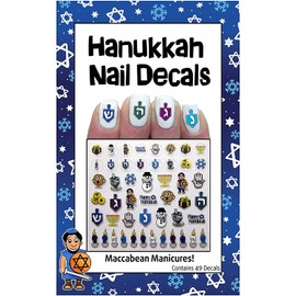 Midrash Manicures Hanukkah Nail Decals