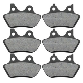 Front and Rear Brake Pads for Harley Davidson 2000-2007 Dyna Electra Glide Ultra Classic Street Glide Road King Fatboy Heritage Softail Night Train