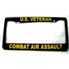 ABCCO License Plate Frame-Polished ABS-U.S. VETERAN/COMBAT AIR ASSAULT-#8638Y