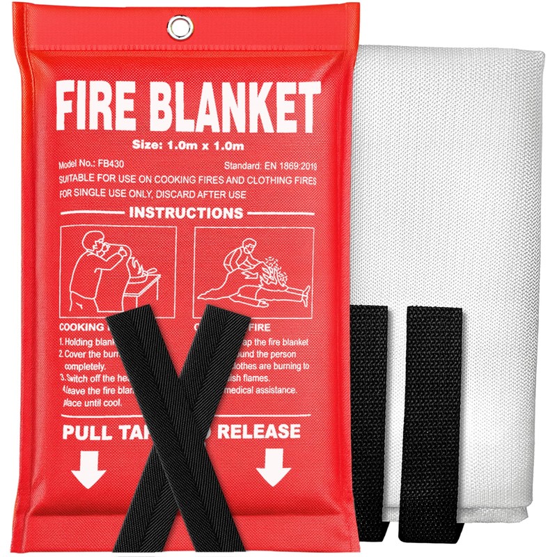 Andyssey Fire Blanket- 40" x 40" Prepared Emergency Fire Blanket