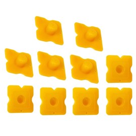 NentMent 10 Pack Windshield Adhesive Caulking Tool Caps Glass Glue Cartridge Cap Silicone Glue Finishing Tool for Window Sealant Automotive Glass Sealant Tile Grout Repair Kit White Caulking Sealant