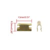 X AUTOHAUX 20pcs Metal Retainer Car Console Trim Clip 6.5mm