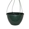 Landmark Plastics 12" GREEN Plastic Hanging Baskets {Set of 10}