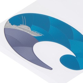 Costa Del Mar Unisex Premium Decal, Dark Blue