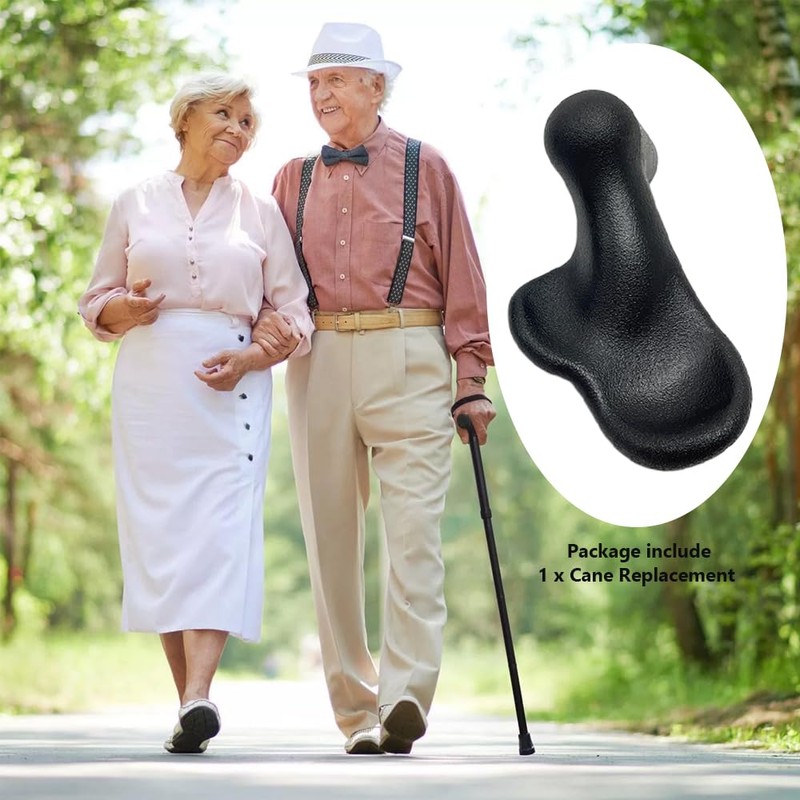 Orthopedic Walking Cane Replacement Handgrip Fits 7/8" Crutch Pipe for