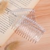 Beaupretty 10 pieces transparent plastic hair clip combs, French twist