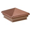 Woodway Copper Pyramid Post Cap, fits 3.5" Post, with Premium