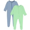 GUISBY Long Sleeve with 2 Way Zipper Pajama for Boys,3-6