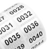 Namvo Number Label Stickers 0001-2000 Waterproof Inventory Management Labels