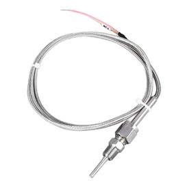 K Type Thermocouple Metal Probe 1/8 Inch NPT Tooth Stainless Steel Mini Connector Temperature Probe