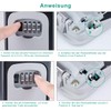 ZHEGE Key Safe with Number Code for Outdoors, Key Box