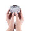 Feyarl Vintage Jewelry Box Heart Shape Engraved Trinket Box Ring