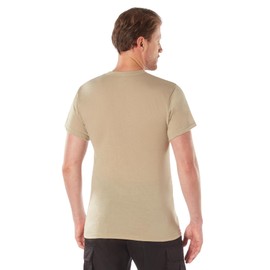 Rothco Moisture Wicking T-Shirt - Base Layer Performance Shirt for PT and Uniform Use (US, Alpha, Large, Regular, Regular, Desert Sand)