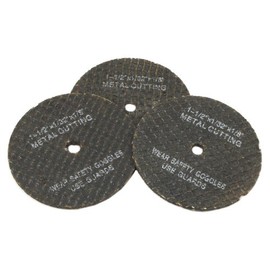 Forney 60215 Cut Off Wheel Replacements, 1-1/2-Inch, 3-Piece