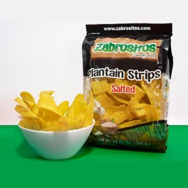 Sweet Plantain Chips | Healthy Crunchy Daily Snack | Natural, Gluten Free, Vegan, Zero Trans Fat | Sweet Plantain Strips (Sea Salt)