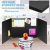 6 Pack Black Desk Dividers for Students, Privacy Shields Folder