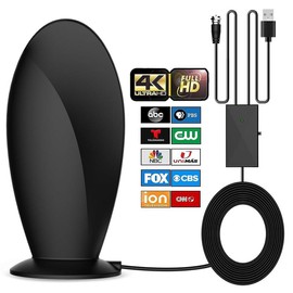 Digital Antenna for Smart tv, 2025 Upgraded Outdoor/Indoor HD Digital Portable TV Antenna with Signal Booster Long 900+ Miles Range Support All TV with 4K 1080p Antenna para TV-32.8ft Coaxial