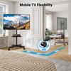 PERLESMITH Mobile TV Stand for 23-60 Inch LCD LED Flat/Curved