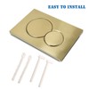 VALLVATER Dual-Flush Actuator Plate Compatible with Geberit 115.770.46.6, Brushed Gold