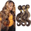 #P4/27 Highlight Body Wave Bundles Blonde Highlight Human Hair 22