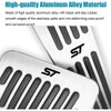 LEXLEY 2PCS Anti-Slip Aluminum Brake Gas Pedal Pads,Auto No Drilling