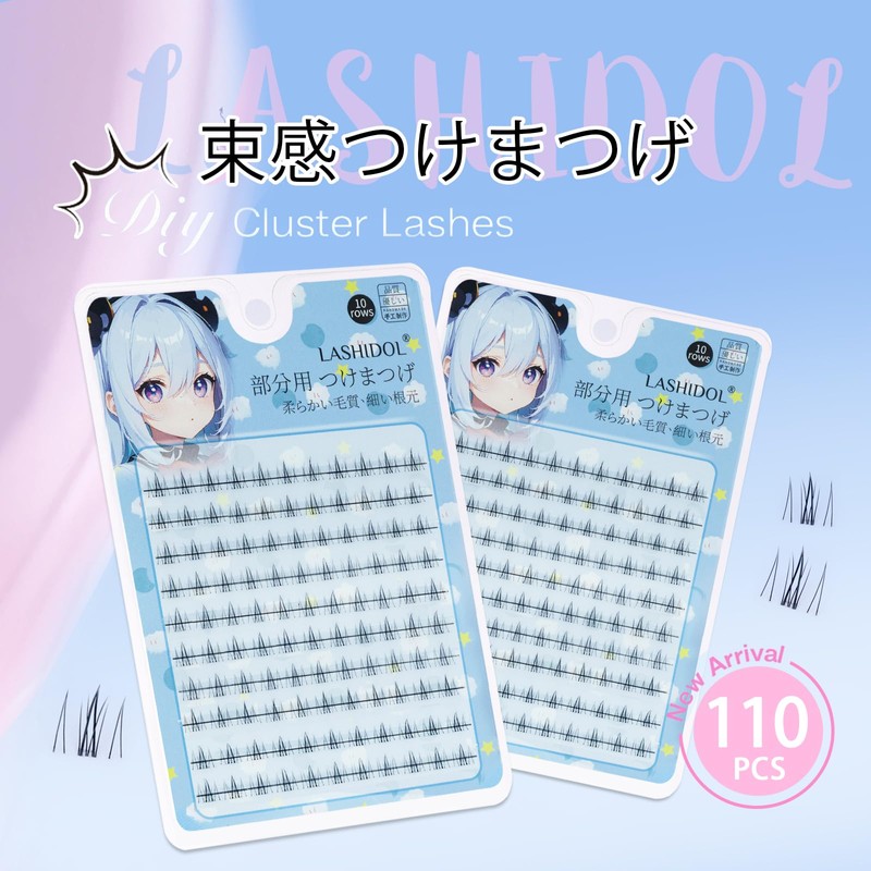 LASHIDOL Large Capacity Partial False Eyelashes, Partial False Eyelashes, False