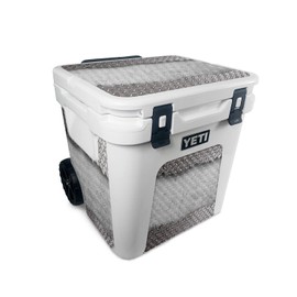 MightySkins Carbon Fiber Skin Compatible with Yeti Roadie 48 Wheeled Cooler - Ripped Metal | Protective, Durable Textured Carbon Fiber Finish | Easy to Apply and Change Style | Made in The USA