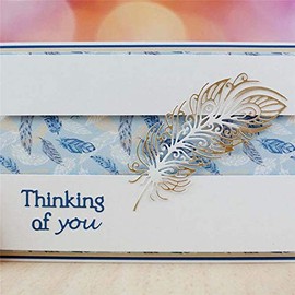 Feather Cutting Dies,DIY Scrapbooking Artist Metal Cutting Dies Scrapbooking for Card Making Embossing Cuts Paper Craft Album Stencil New 2019 for Dies