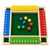 Wooden Shut The Box Dice Game for 4 Players -