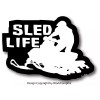 World Graphix SLED LIFE SNOWMOBILE DECAL STICKER SKI DOO ARCTIC