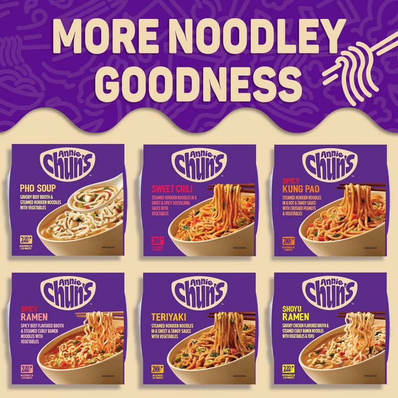 Annie Chun's Spicy Kung Pao Noodle Bowl, 8.73 oz (Pack