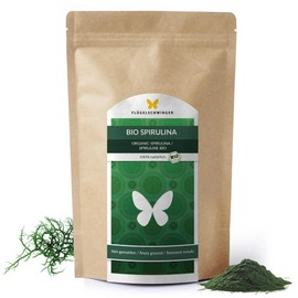 500 g Organic Spirulina Powder, 100% Natural, Residue Controlled, Cultivated and Produced According to EU Eco Standard, Raw Food Quality, No Additives (500 g)