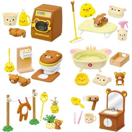 RE-MENT Rilakkuma Feel Refreshed in Rilakkuma Room! 1 Box Approx. H 4.5 x W 2.8 x D 2 inches (115 x 70 x 50 mm) Made of PVC, ABS