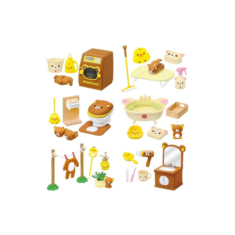RE-MENT Rilakkuma Feel Refreshed in Rilakkuma Room! 1 Box Approx.