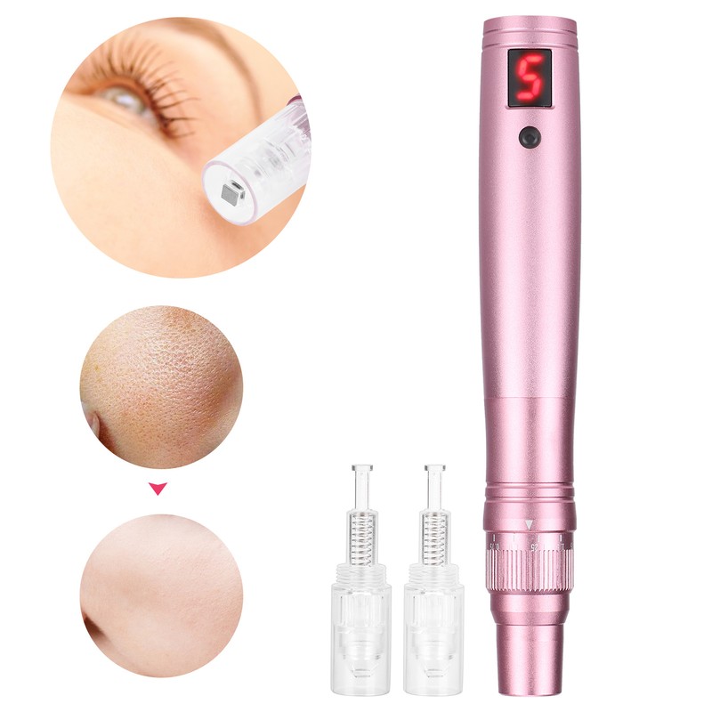 Electric Micro Needle Pen Rechargeable 5 Gears Derma Rolling Pen