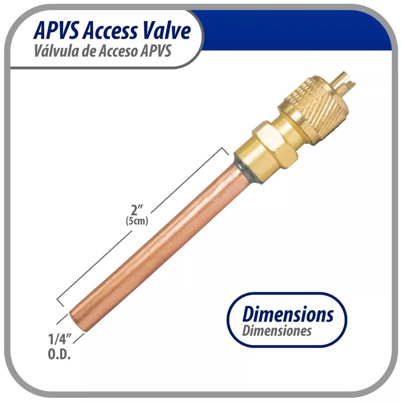 Appli Parts APVS-14142 1/4 in SAE Access Schrader Valve x