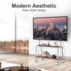 Easel Rolling TV Stand for 32-75" TVs, Stainless Steel TV