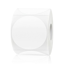 YEGAWEN Removable Labels, 2 Inch Colored Dot Stickers, Waterproof Circle Color Labels, Writable Garage Sale Price Tags Stickers, Suitable for Laser and Inkjet Printable (300Pcs, White)