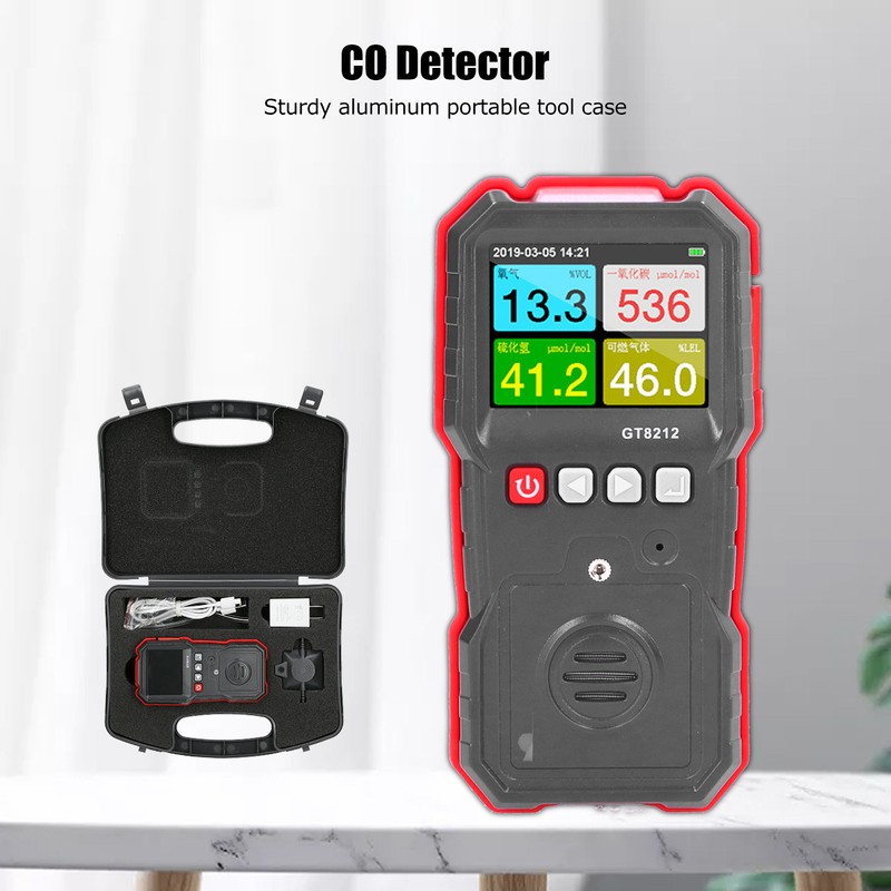 Portable Digital Display Carbon Monoxide Concentration Detector CO Tester