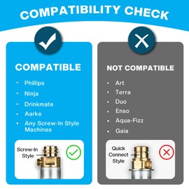 BERIOVE CO2 Cylinder for Soda Maker - 60L Durable CO2 Cartridges for Screw-In Soda Makers Compatible, Exchange Carbonator & Sparkling Water - Carbonates Any Drink with Threaded Cylinders (1PCS)