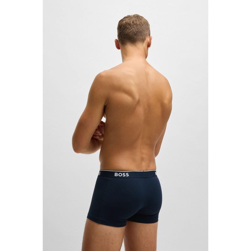 BOSS Men's Trunks, Pack of 3, Power, Open Blue 480