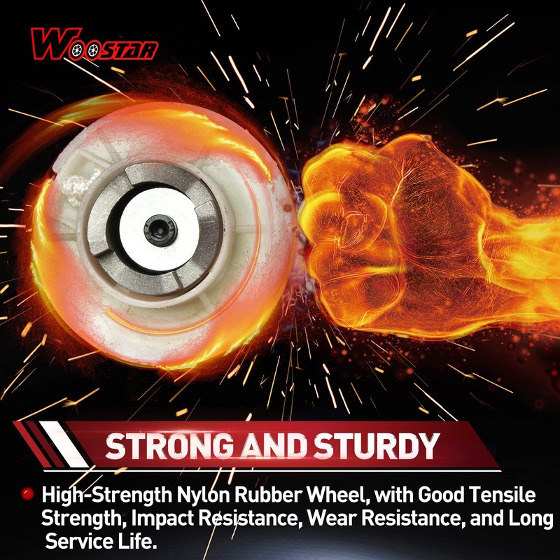 WOOSTAR Recoil Pull Starter with Flywheel Replacement for 2 Stroke