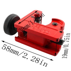LQ Industrial Mini Arrow Cutter 3-22mm Red Archery Pipe Tube Cutting Saw Tool for Fiberglass and Carbon Arrow