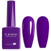 CANNI - Esmalte de uñas en gel morado oscuro, 1